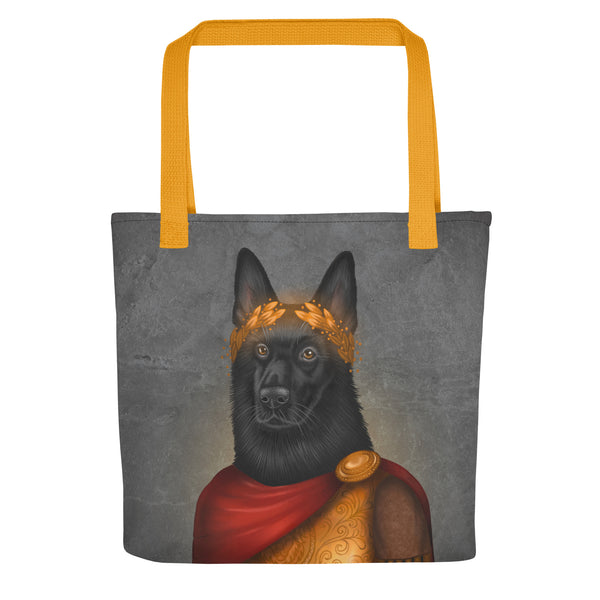 Tote bag "Either Caesar or nothing" (Black German shepherd)