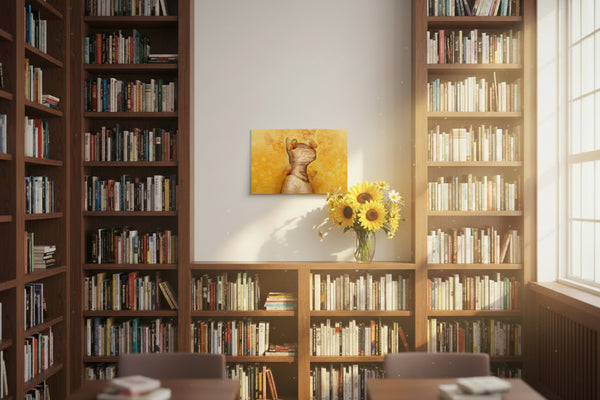 Canvas "Life is just like a dream, but don't wake me" (Bengal cat)