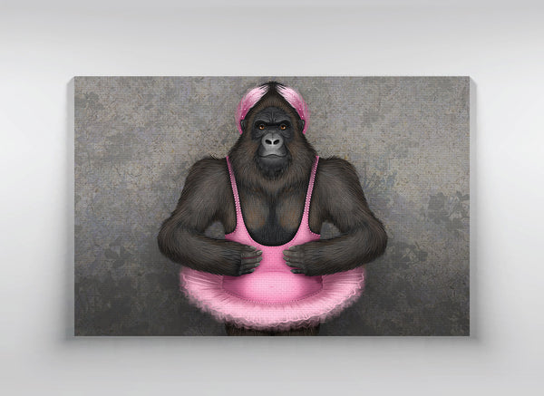 Canvas "Dance is the hidden language of the soul" (gorilla)