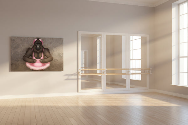 Canvas "Dance is the hidden language of the soul" (gorilla)