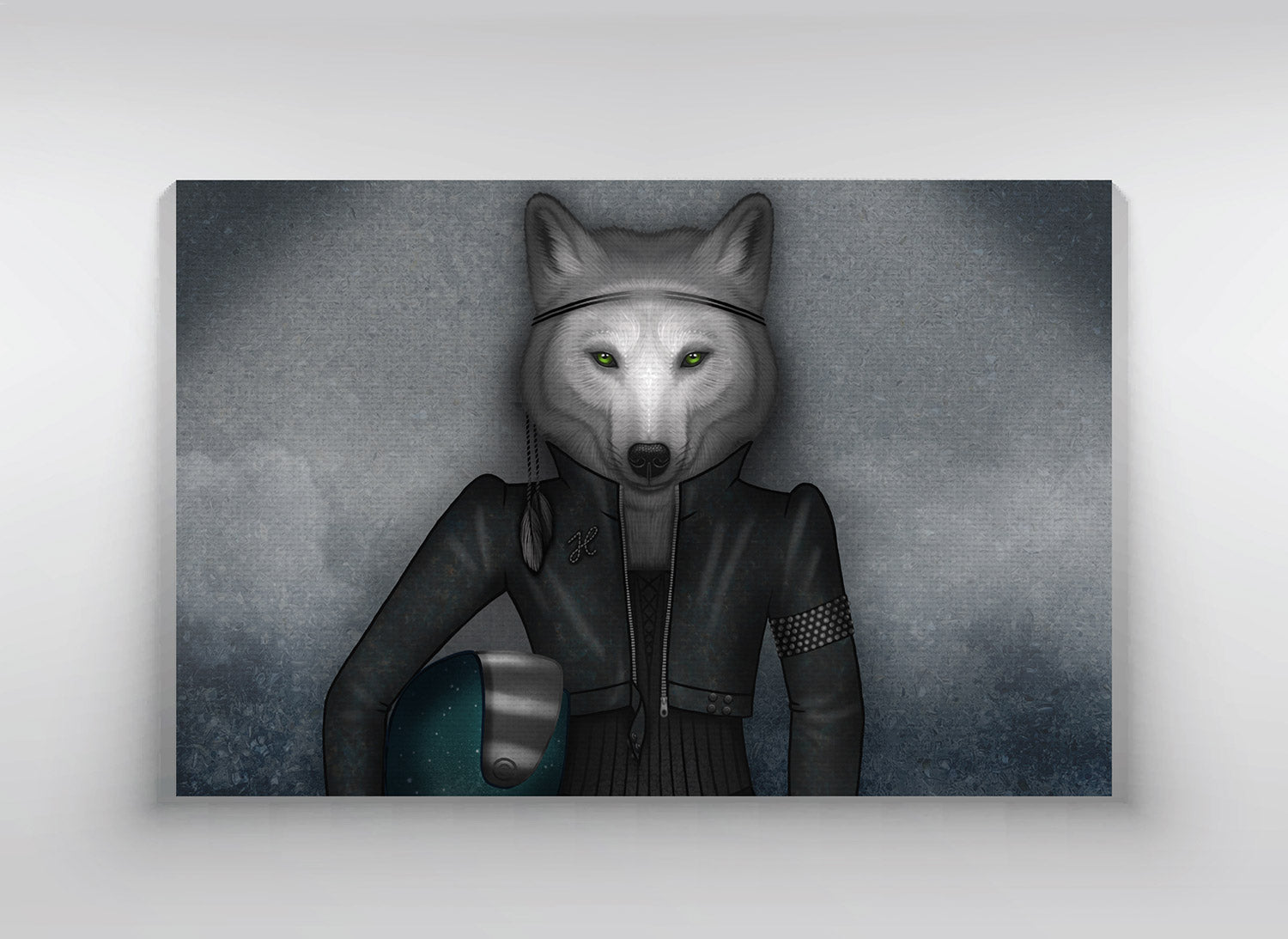 Canvas "Follow your inner moonlight" (Wolf)