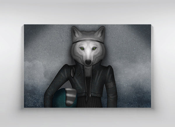 Canvas "Follow your inner moonlight" (Wolf)