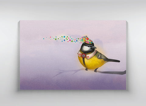 Canvas  "Be a rainbow in someone's cloud" (Great Tit)