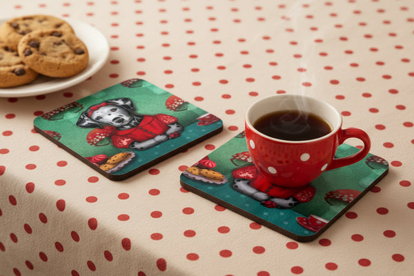 Coaster "My life is a dot lost among thousands of other dots" (Dalmatian dog)