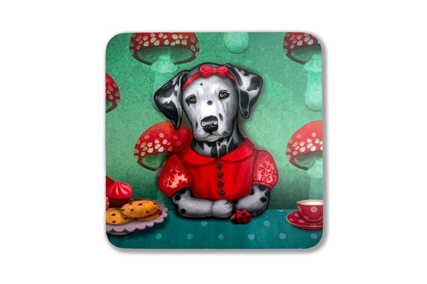 Coaster "My life is a dot lost among thousands of other dots" (Dalmatian dog)