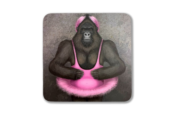 Coaster "Dance is the hidden language of the soul" (gorilla)