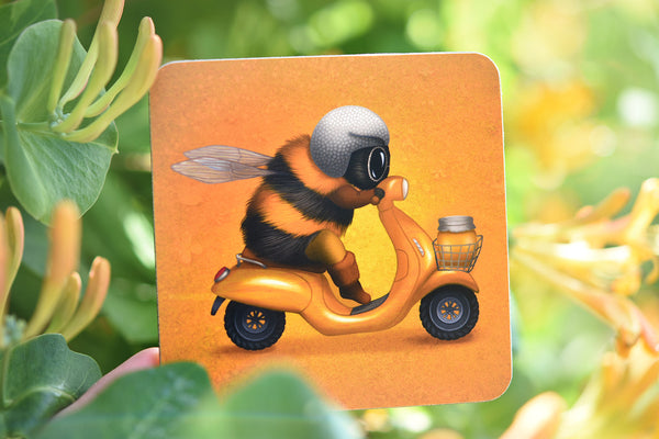 Coaster "The busy bee has no time for sorrow" (Bumblebee)