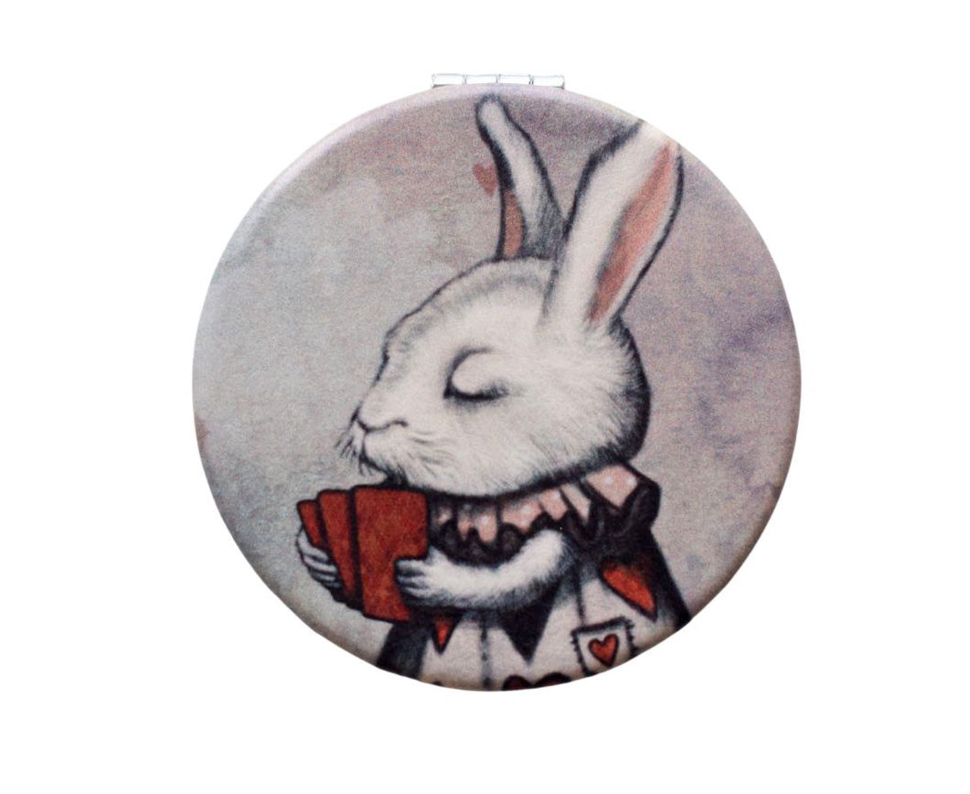 Pocket mirror "Unlucky at cards, lucky in love" (Hare)