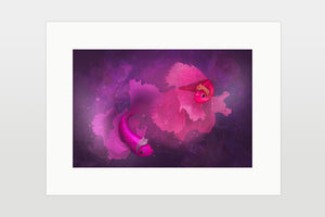 Print "Unspoken words are the flowers of silence" (Betta fish)