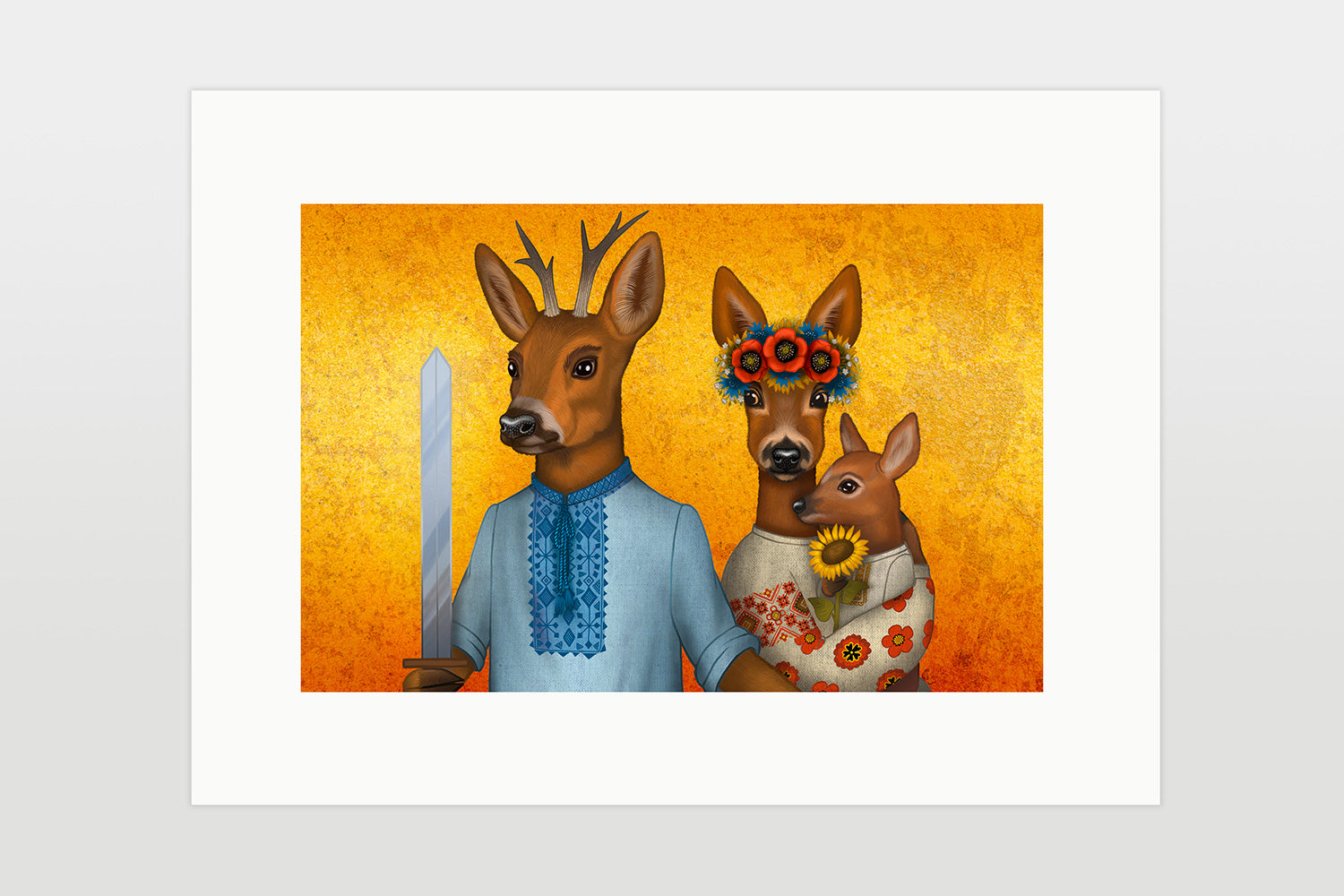 Print "I feel quite fearless protecting the people I love" (Deer)