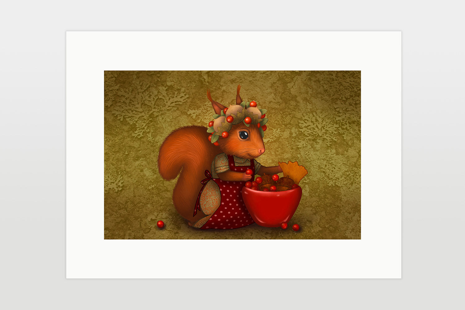 Print "Kevade õied on sügise viljad" (orav)