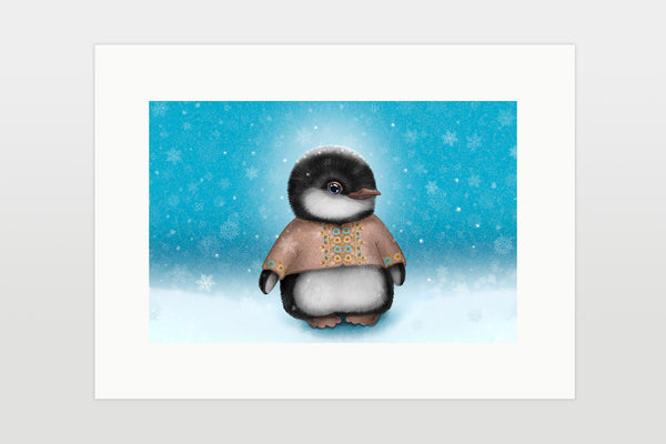 Print "Kui lumi langeb, loodus kuulab" (pingviin)