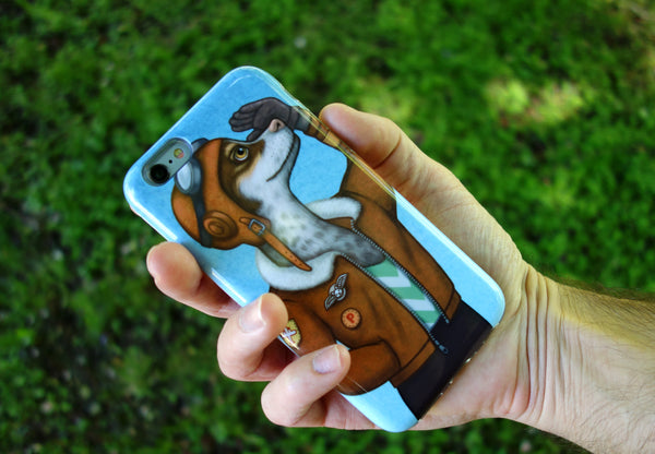 iPhone cover "Have courage and the world is yours" (Dog)
