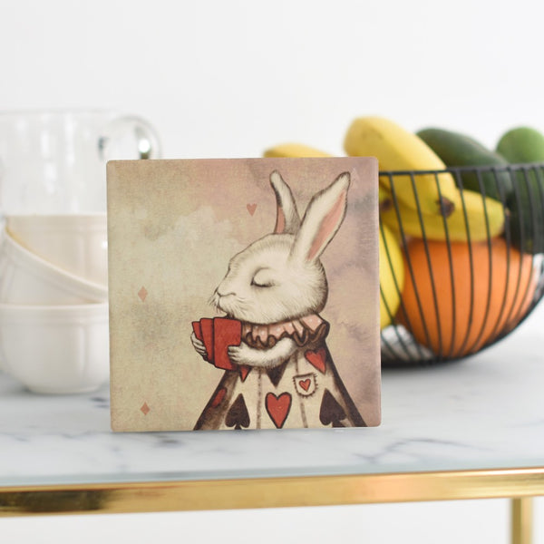 Trivet "Unlucky at cards, lucky in love" (Hare)