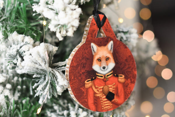 Christmas tree decoration "Today I am a warrior" (Fox)