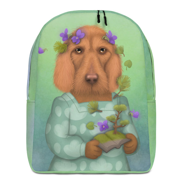 Backpack "A book is like a forest carried in the pocket" (Basset Fauve de Bretagne)
