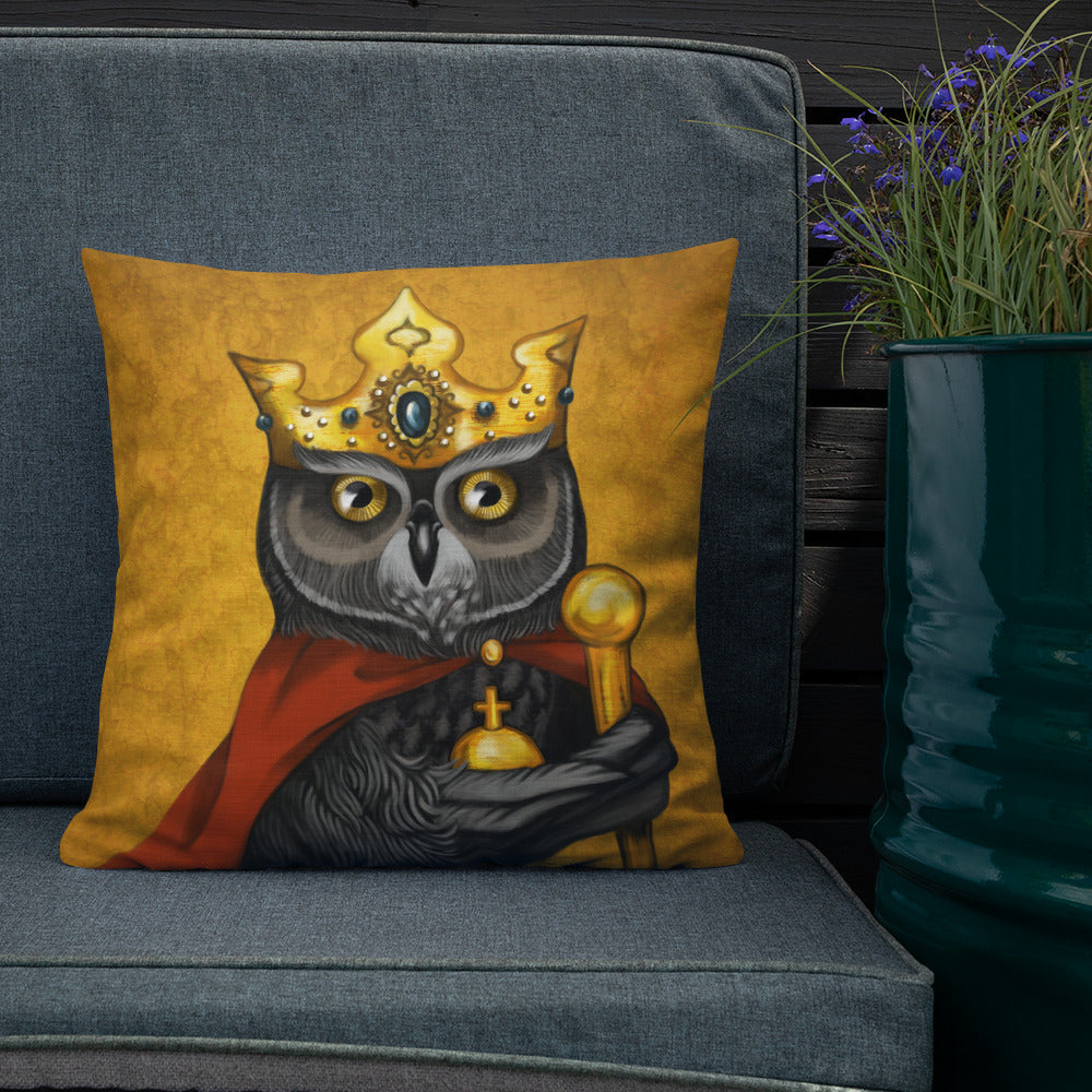 Premium pillow "Own eye is king" (Owl)