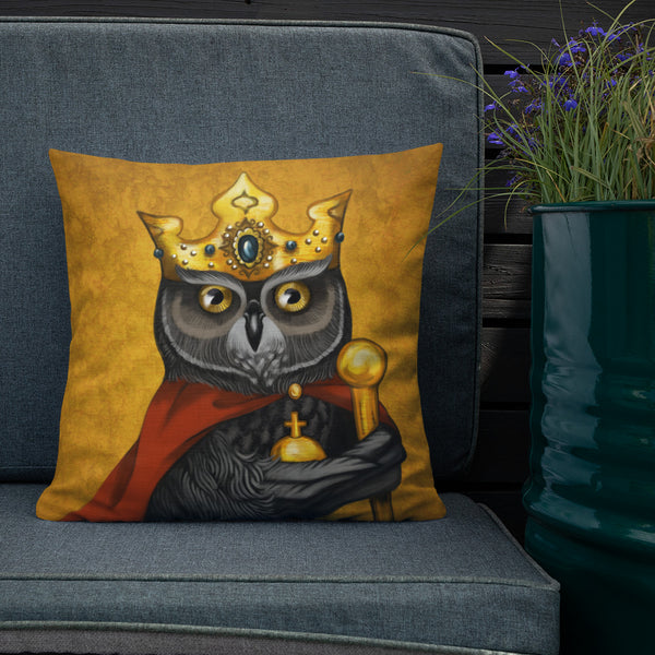 Premium pillow "Own eye is king" (Owl)