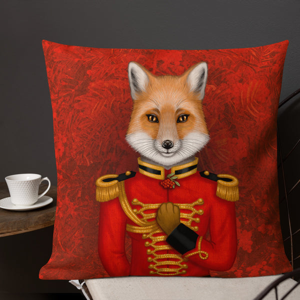 Premium pillow "Today I am a warrior" (Fox)