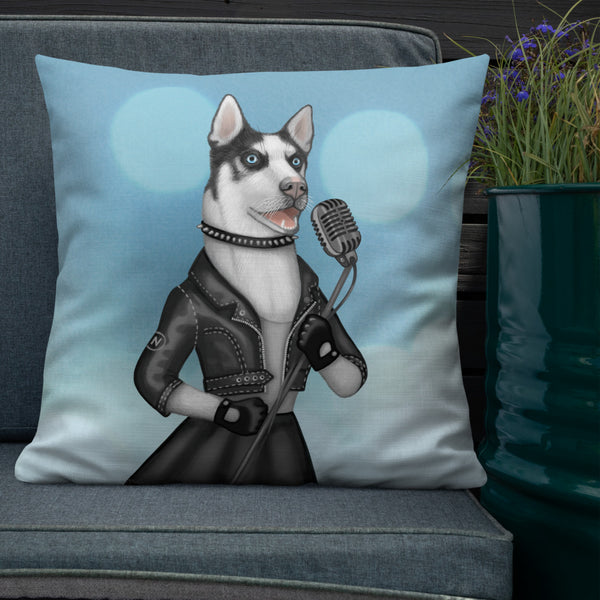 Premium pillow "Be a voice not an echo" (Husky)