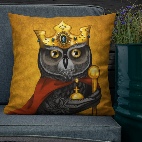 Premium pillow "Own eye is king" (Owl)