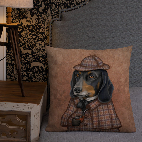 Premium pillow "Everything happens for a reason" (Dachshund)