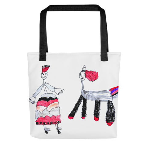 Tote bag "Princess and unicorn"