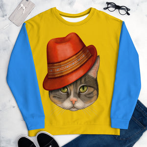 Unisex sweatshirt "Fedora" (cat)