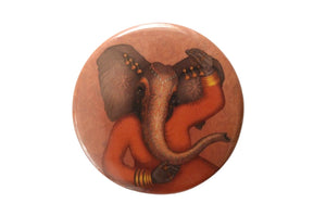 Badge "Dancing is creating a sculpture that is visible only for a moment" (Elephant)