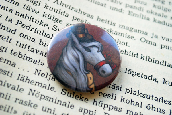 Badge "Don’t look a gift horse in the mouth" (Horse)