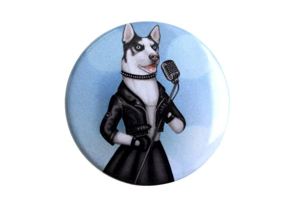 Badge "Be a voice not an echo" (Husky)