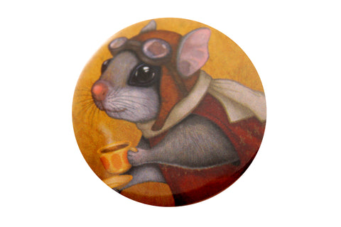 Badge "Who is timid in the woods boasts at home" (Flying squirrel)