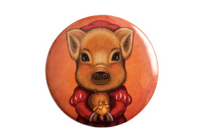 Badge "A small gift is better than a great promise" (Wild boar)