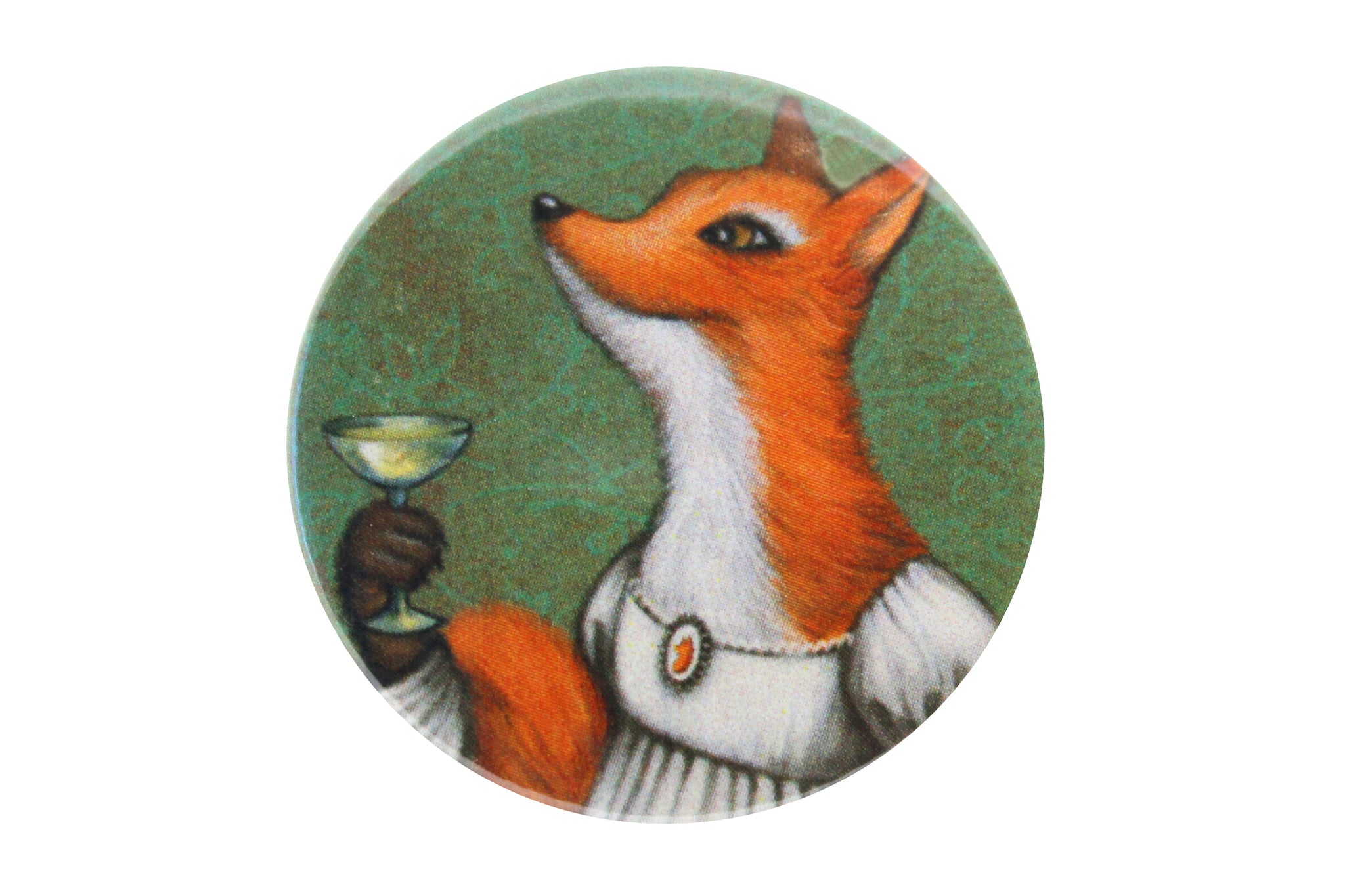 Badge "She who doesn't risk never gets to drink champagne" (Fox)