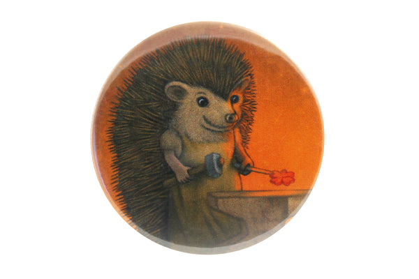 Badge "Everyone is the blacksmith of his own fortune" (Hedgehog)