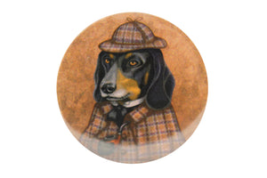 Badge "Everything happens for a reason" (Dachshund)
