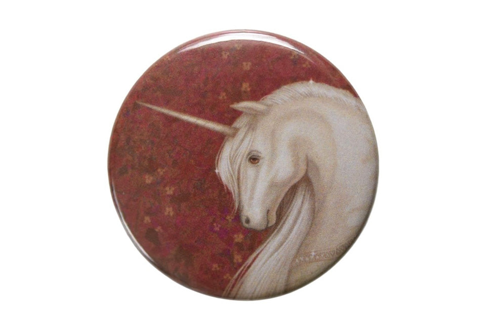 Badge "Don’t ask questions about fairy tales" (Unicorn)