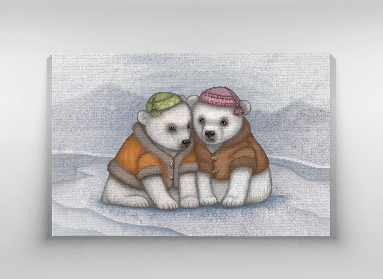 Canvas "You don't really know your friends until the ice breaks" (Polar bears)
