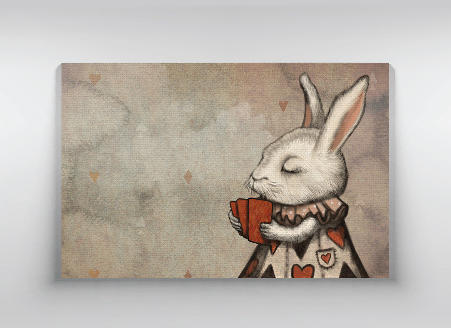 Canvas "Lucky at cards, unlucky in love" (Hare)