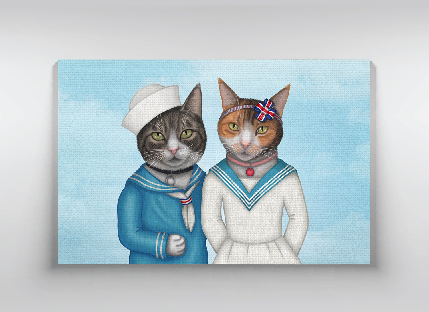 Canvas "Brothers and sisters are as close as hands and feet" (Cats)