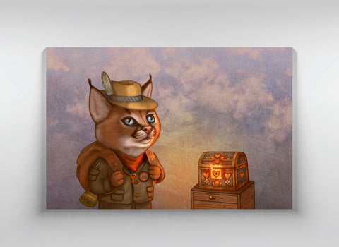 Canvas "The wise traveler leaves his heart at home" (Caracal)