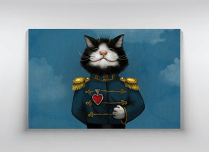 Canvas "All’s fair in love and war" (Cat)
