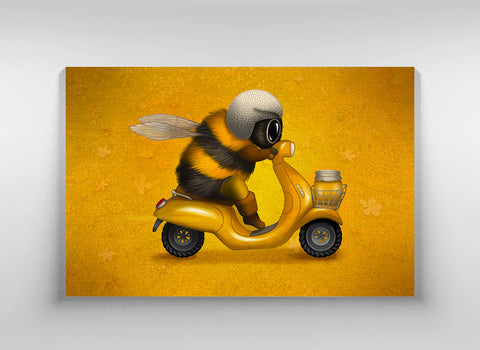 Canvas  "The busy bee has no time for sorrow" (Bumblebee)