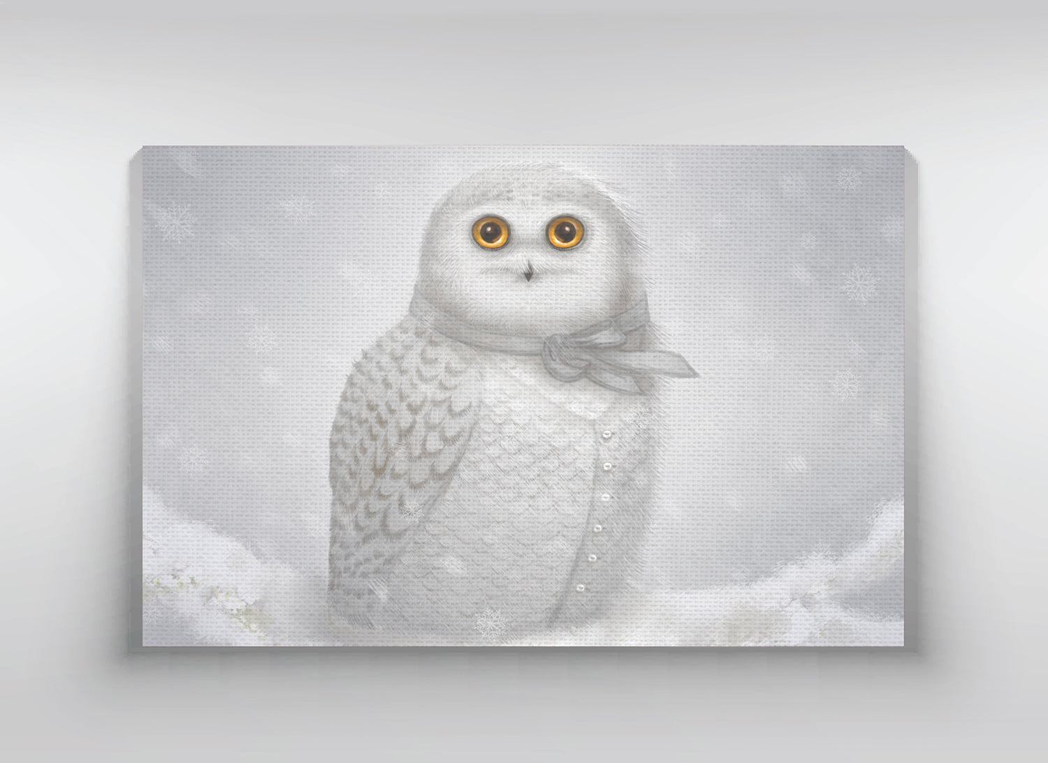 Canvas "The North wind does blow and we shall have snow" (Snowy owl)