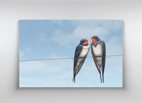 Canvas "Everybody loves his homeland" (Swallows)