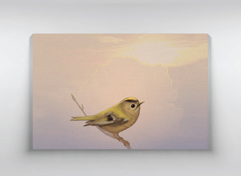 Canvas "A small tear relieves a great sorrow" (Goldcrest)