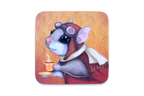 Coaster "Who is timid in the woods boasts at home" (Flying squirrel)