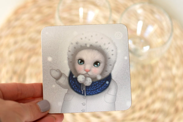 Coaster "Everything looks cute when it's small" (Cat)