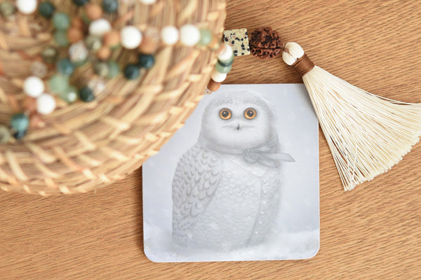 Coaster "The North wind does blow and we shall have snow" (Snowy owl)