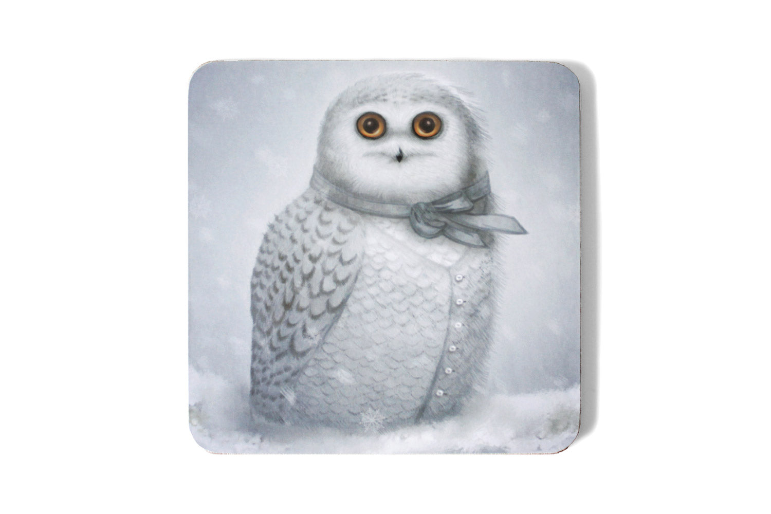 Coaster "The North wind does blow and we shall have snow" (Snowy owl)